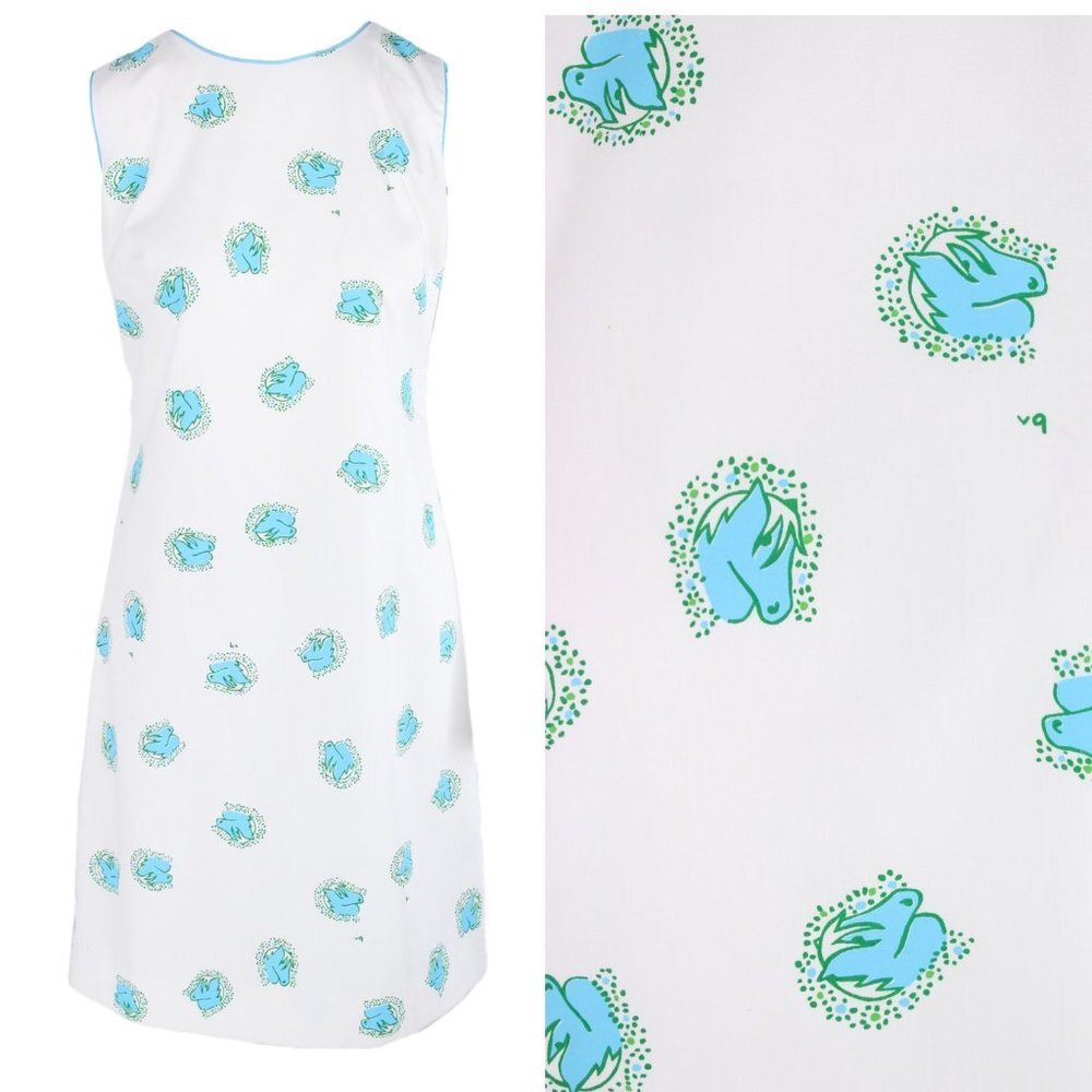 The Vested Gentress Horse Print Shift Dress 10